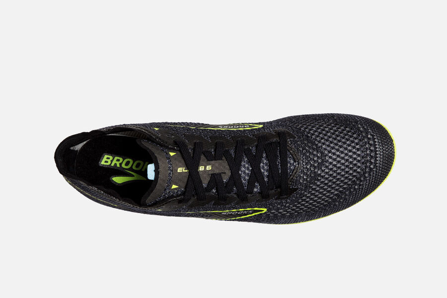 Brooks Elmn8 V8 Spikes Löparskor Herr - Svarta/Gröna - 1025-FWMKT